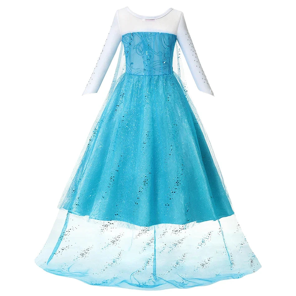 Ice Queen Halloween Princess Dress Toddler Cosplay Vesidos