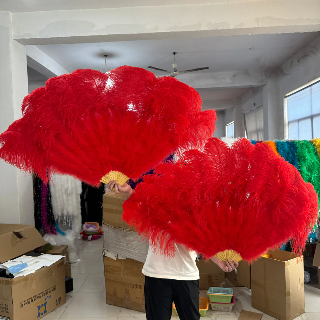 130CM Ostrich Feather Fans