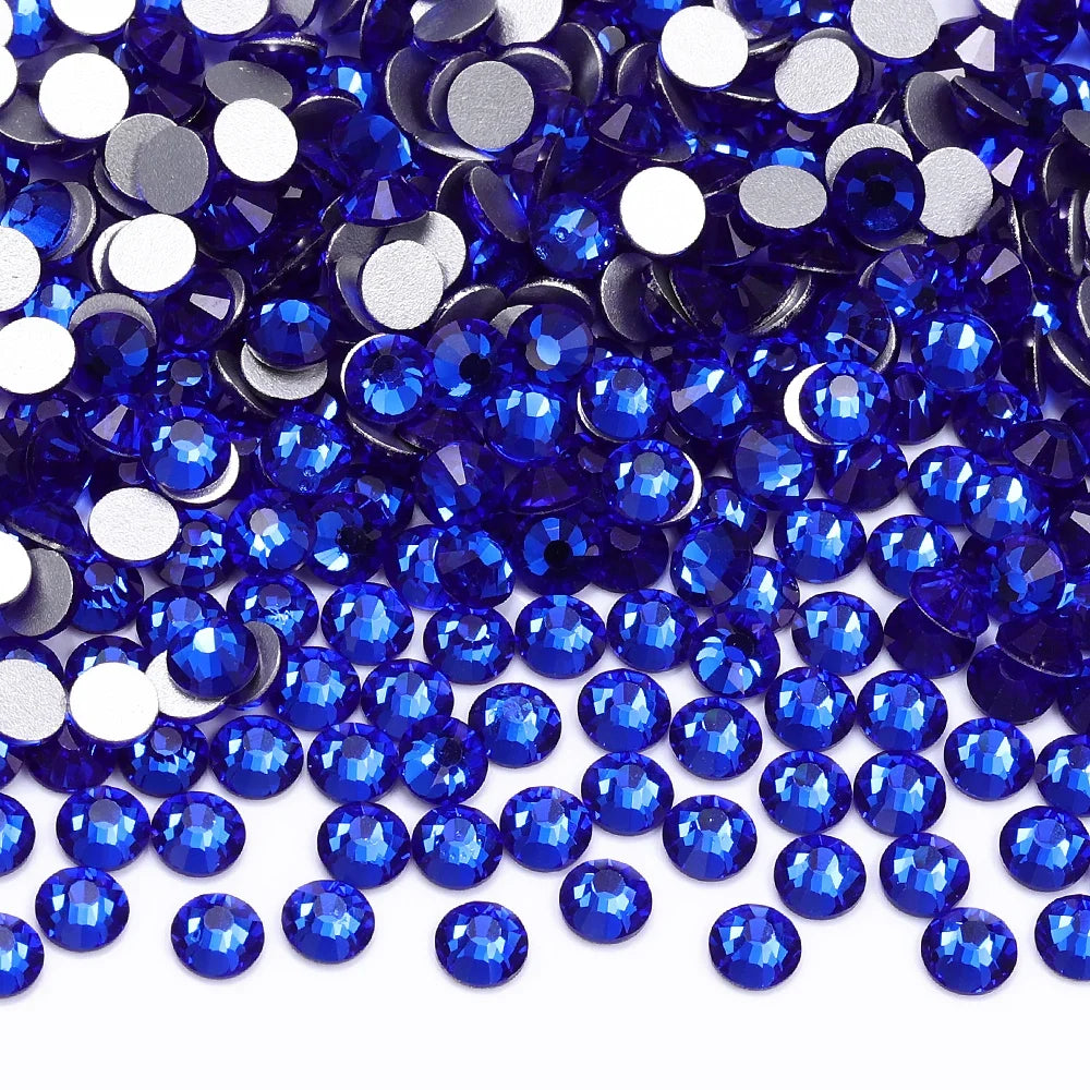 SS3-SS60 Blue Series Non-Hotfix High Quality Glass Flatback Rhinestones