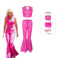Margot Robbie's Barbie Cosplay Pink Beach Party