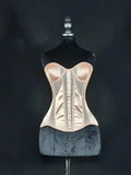 Strapless Breathable Mesh Corset Bustier Built-In Bra Boned Waist Cincher Top