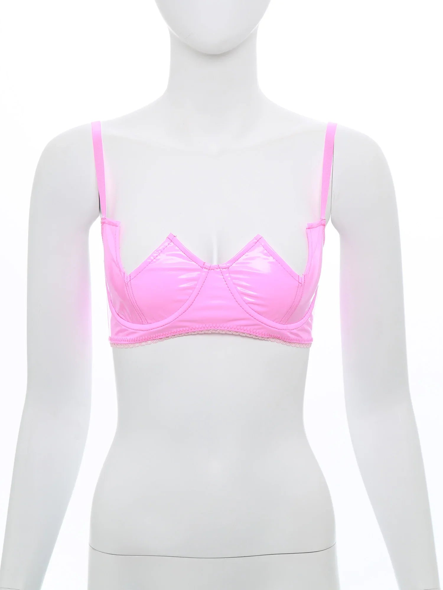 V-Notch Underwired Open Chest Bra Top