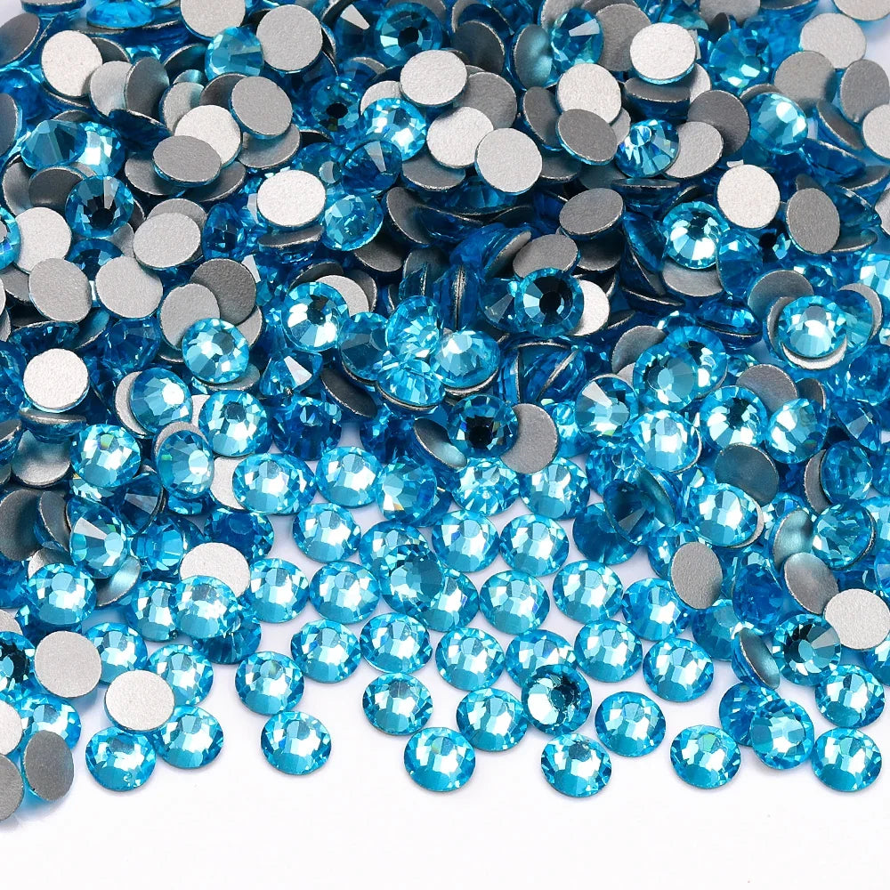 SS3-SS60 Blue Series Non-Hotfix High Quality Glass Flatback Rhinestones