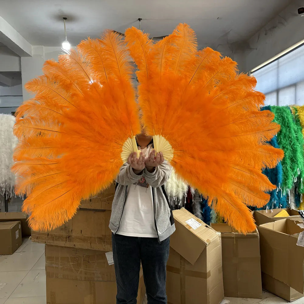 100CM Ostrich Feather Fans