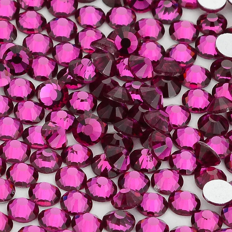 SS3-SS30 Red Series Non-Hotfix Glass Flat-Back  Rhinestones
