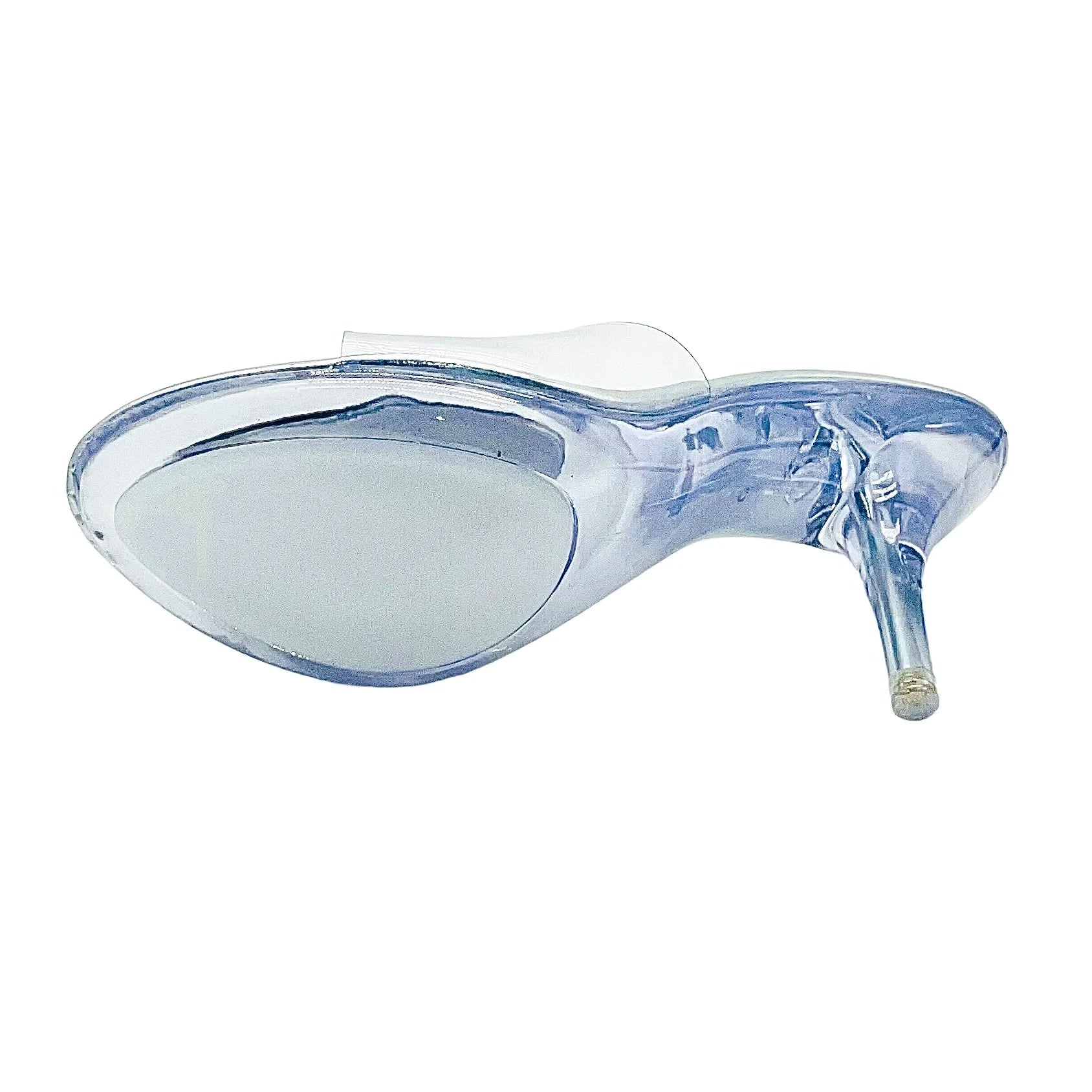 The Stardust Mirage Stiletto Mule – Clear Pointed-Toe Illusion Heel