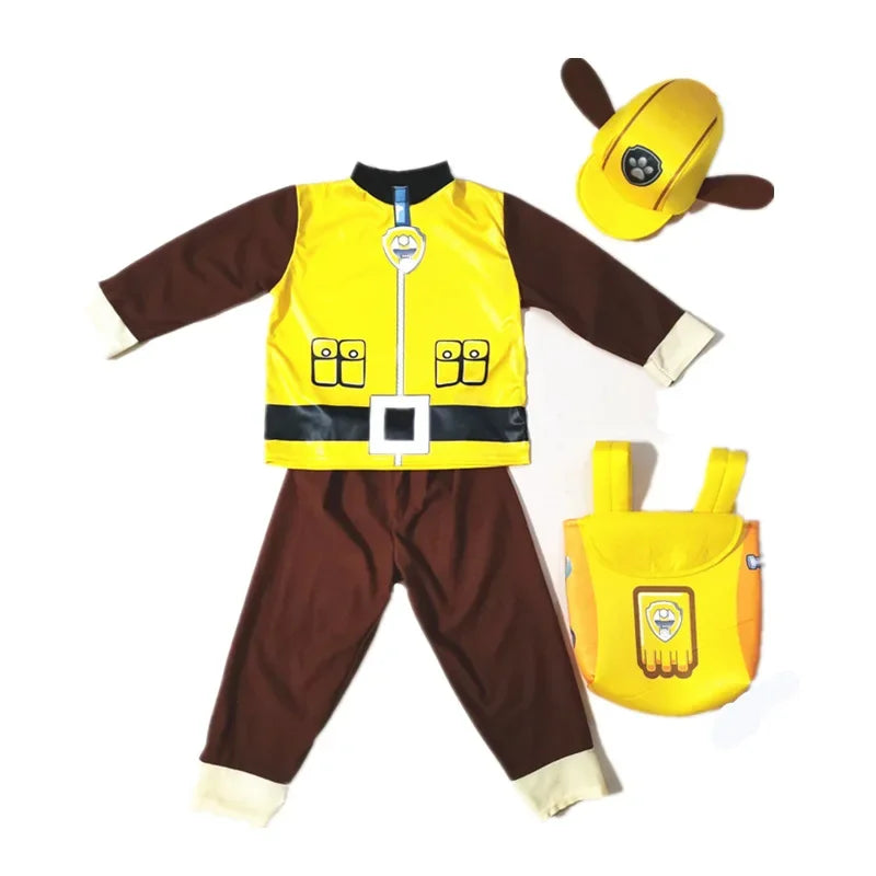 Kids Dog Patrol Cosplay Costume Set – Cartoon Uniform Outfit