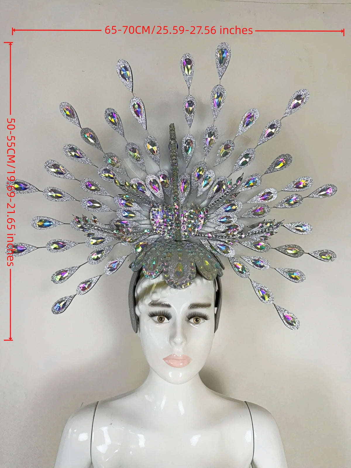 The Stardust Dionysia – Silver Starburst Carnival & Masque Ball Headdress