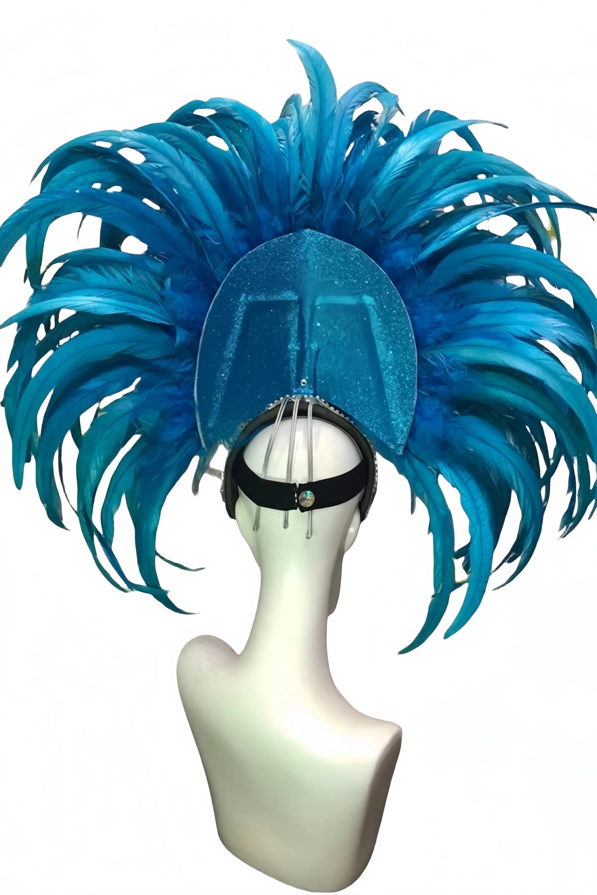 Feather headdress samba costume carnival halloween party bar performance hat makeup dance wings parade