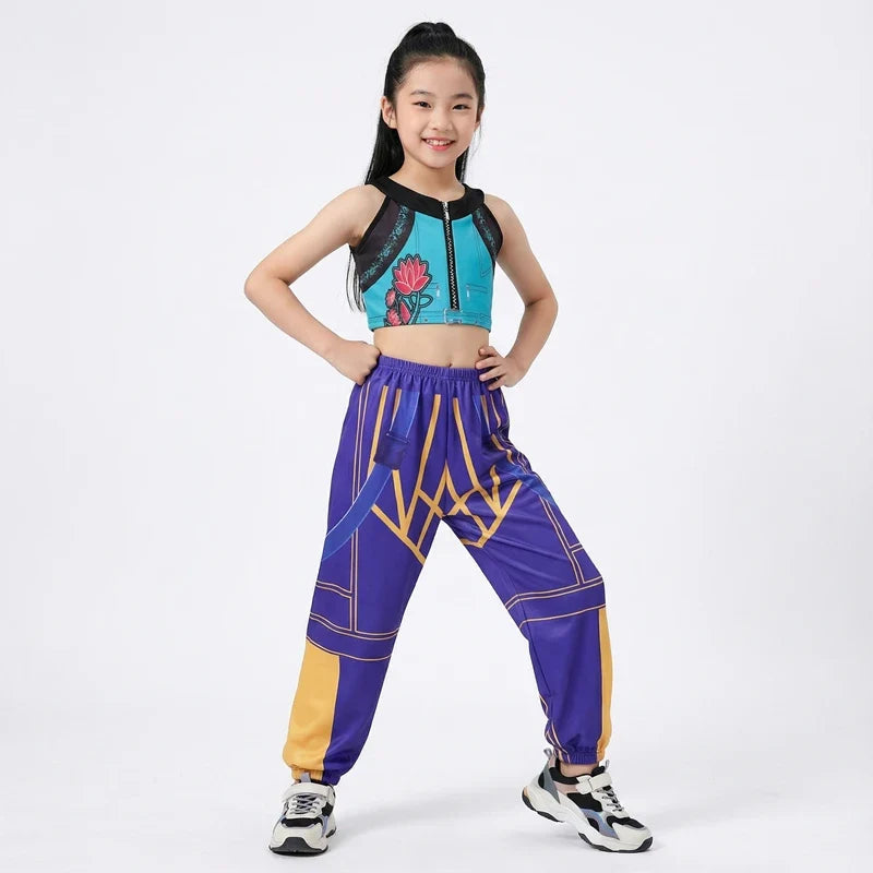 Rumi Girl Anime Cosplay Costume – Dance Performance Outfit