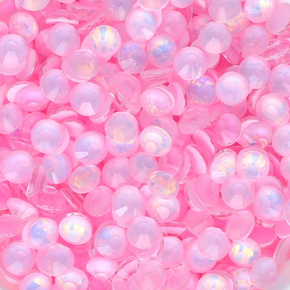 SS6-SS30 Mocha Opal Coral Reef Flatback Glass Non-Hotfix Rhinestones