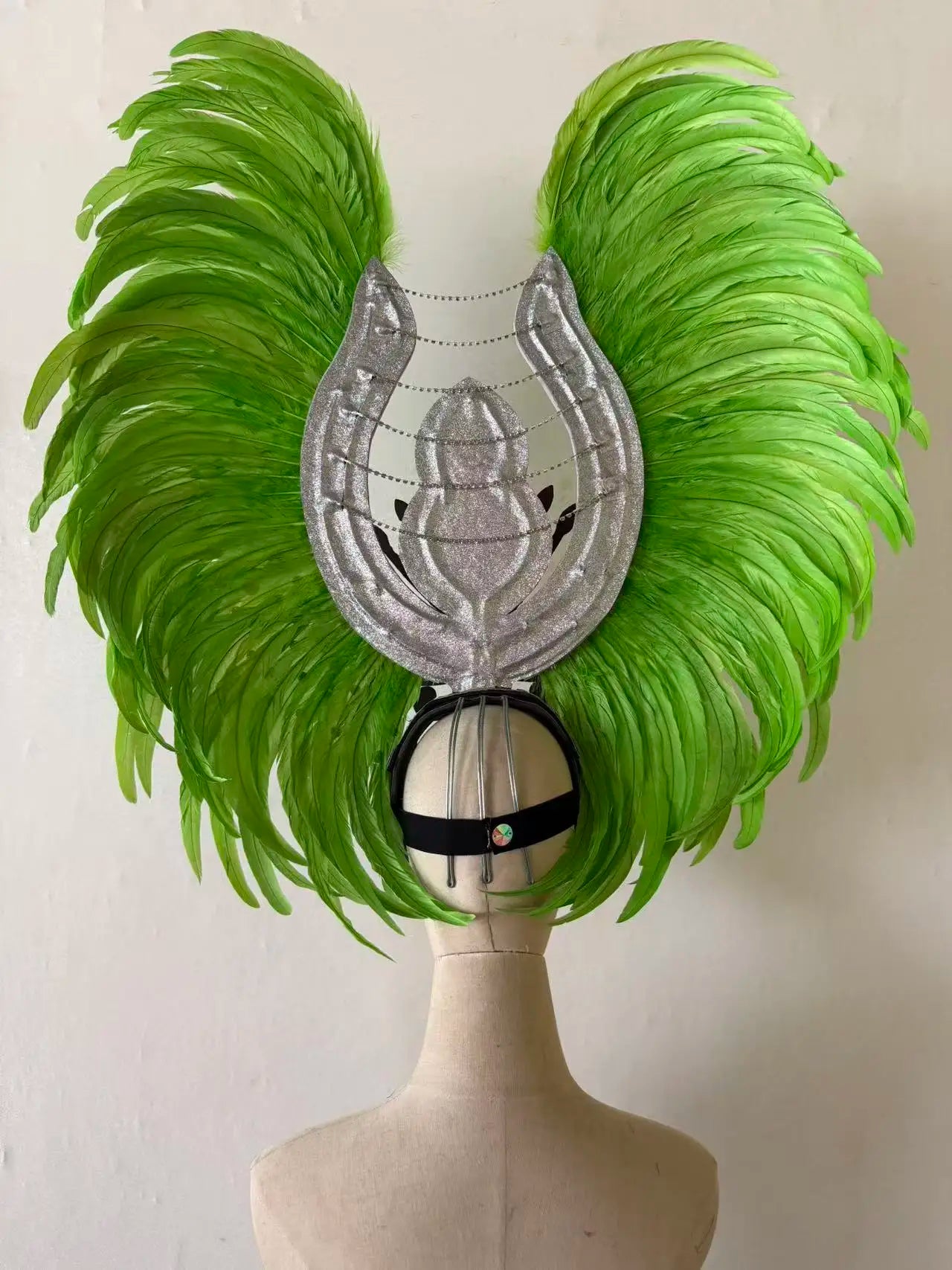 The Stardust Aurora Feather Headdress – Light Purple Cabaret & Carnival Crown