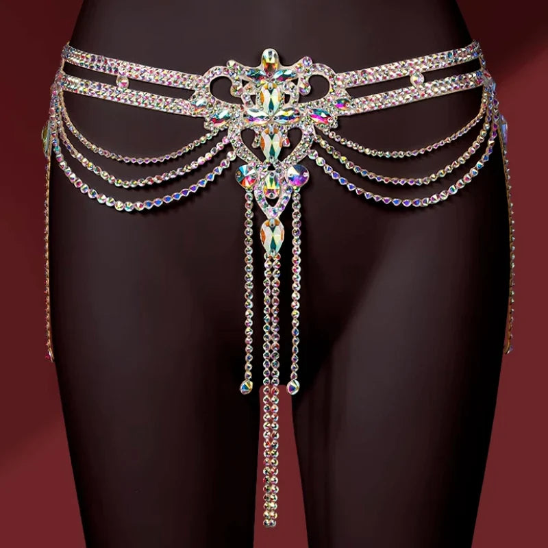 Showgirl Rhinestone Waist Chain
