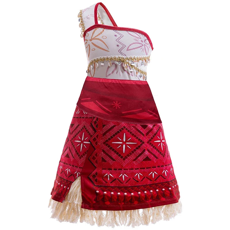 Kids Moana 2 Princess Adventure Costume Dress – Vaiana Outfit