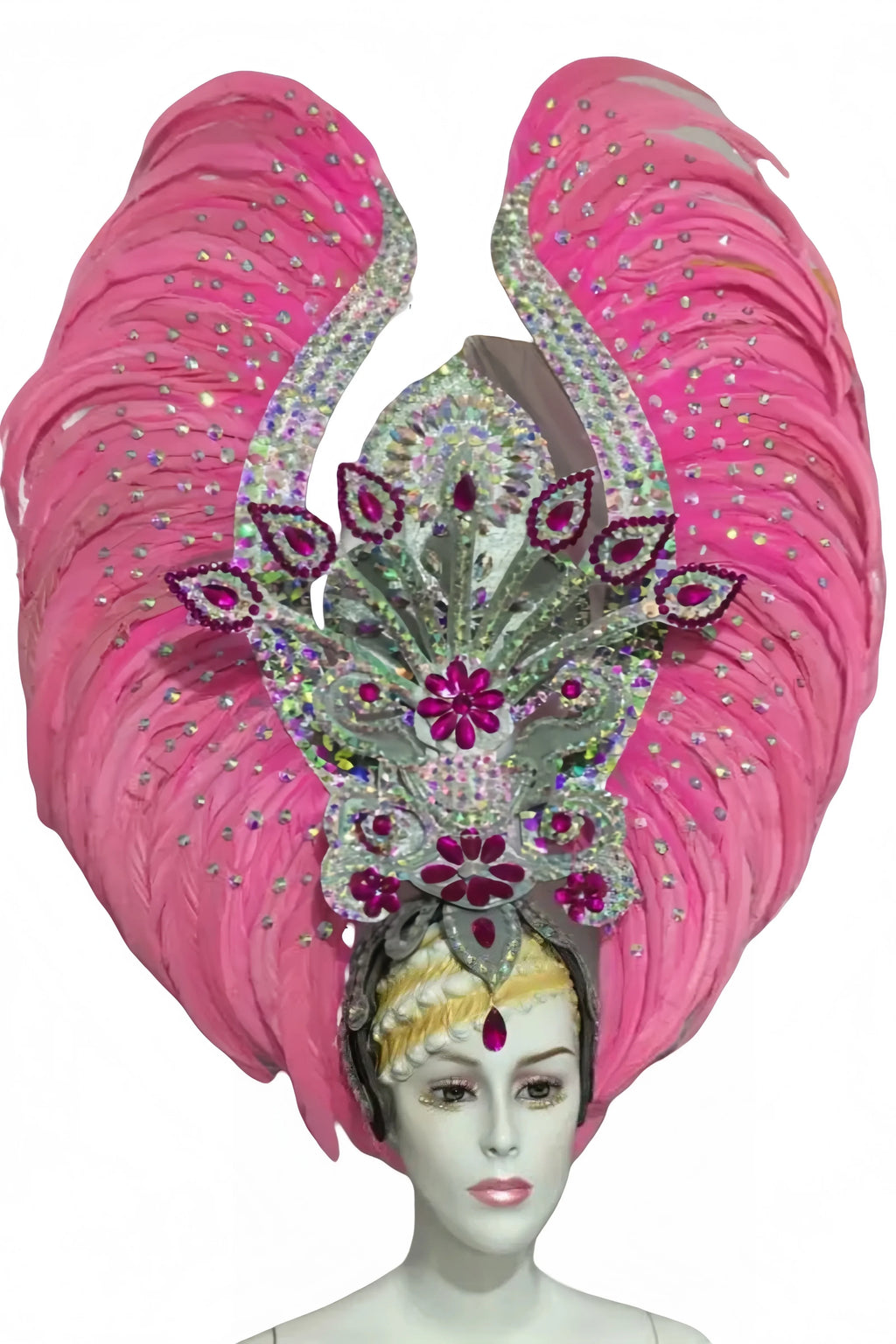 The Stardust Luminary – Premium Feathered Carnival & Samba Halo Headdress