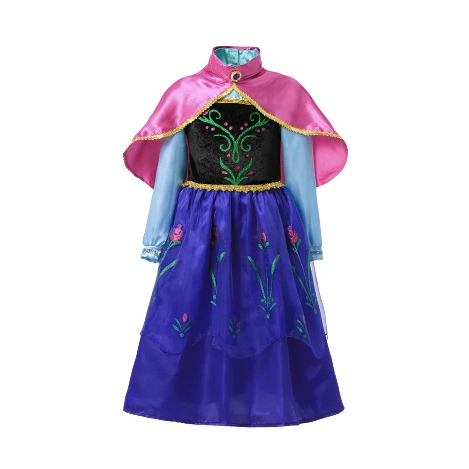 Ice Queen Halloween Princess Dress Toddler Cosplay Vesidos