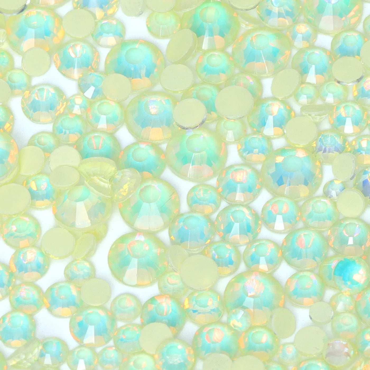 SS6-SS20 Mix Size Mocha Opal High Quality Flat-Back Glass Rhinestones