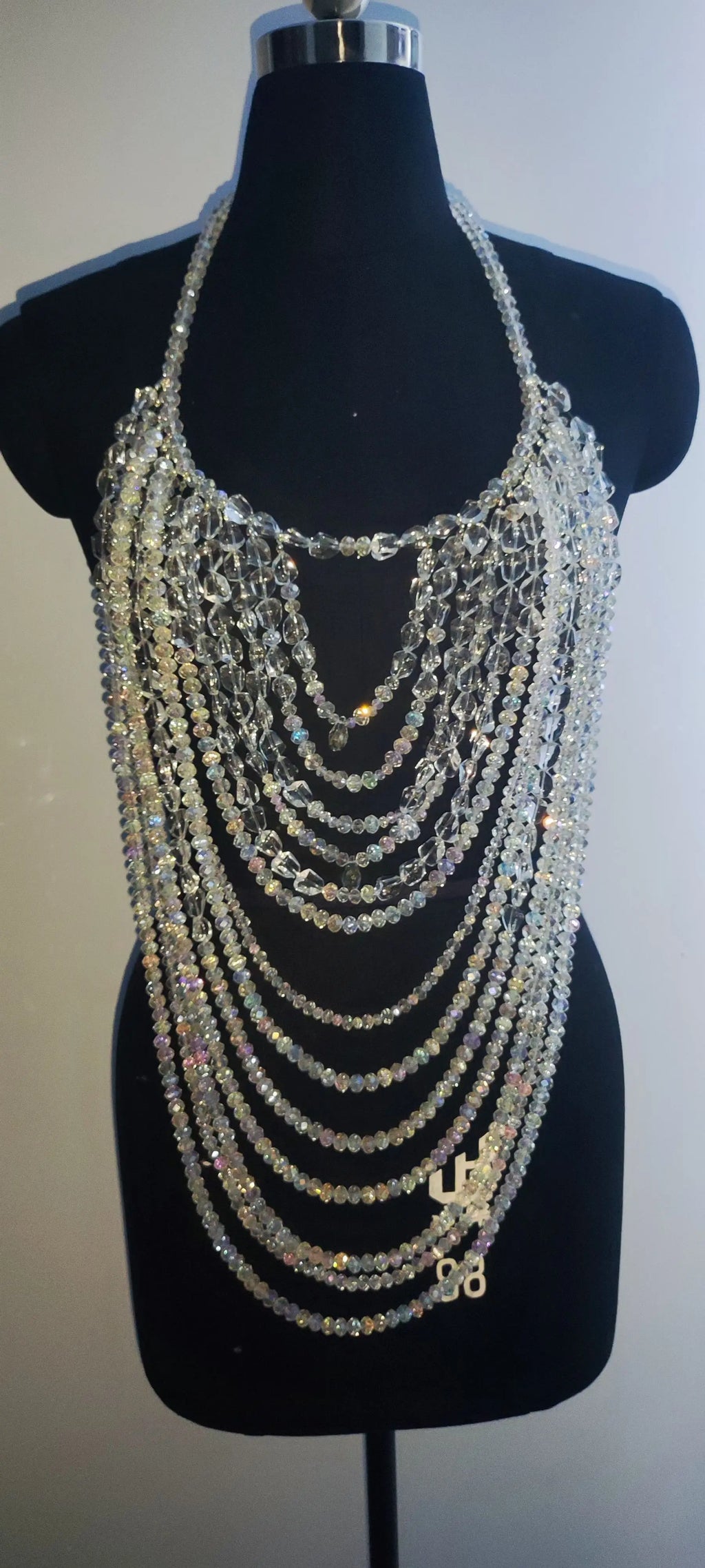 Handmade Multilayer Beaded Bra Chain & Statement Body Jewelry