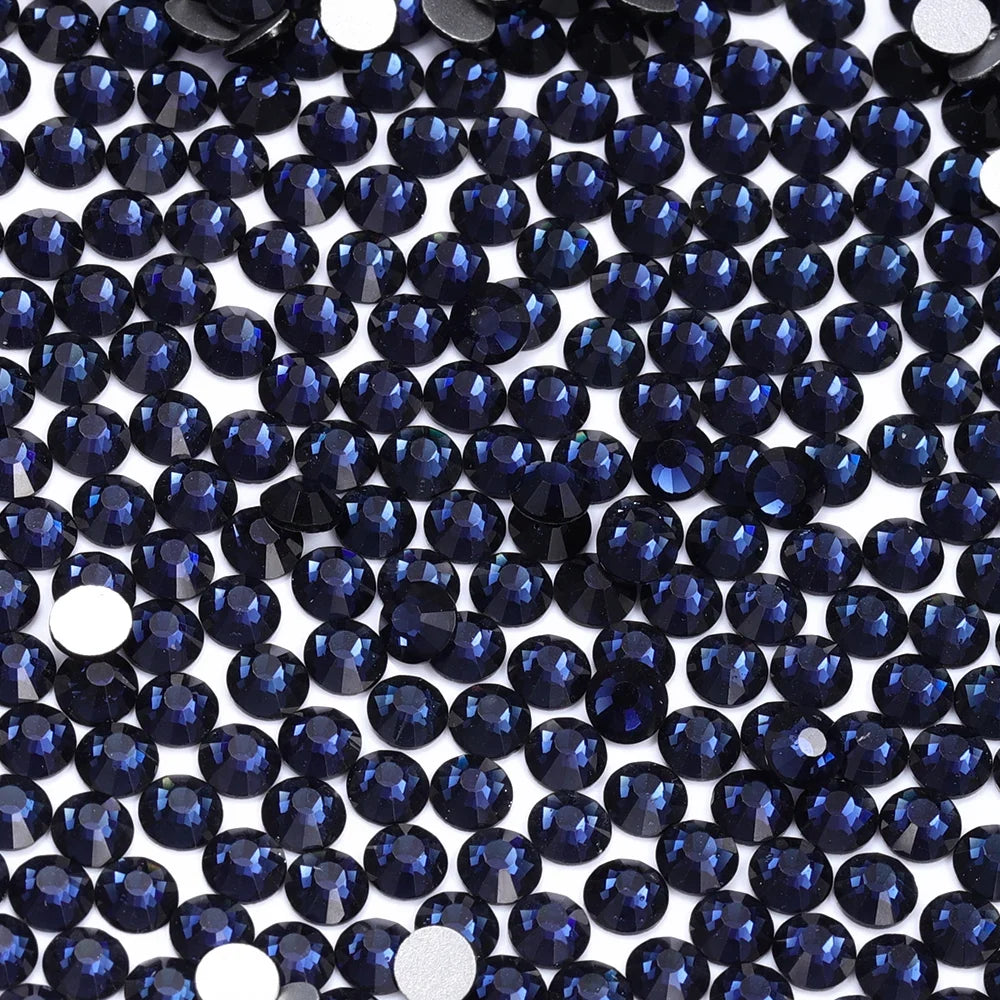 SS3-SS60 Blue Series Non-Hotfix High Quality Glass Flatback Rhinestones