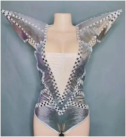 Rock Punk Epaulet Collar Jumpsuit & Concert Performance Costume