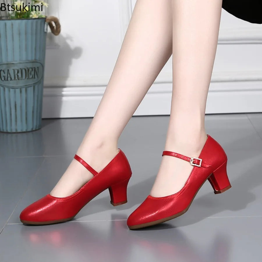 The Stardust Darling Mary Jane – Classic Block Heel Practice Shoe
