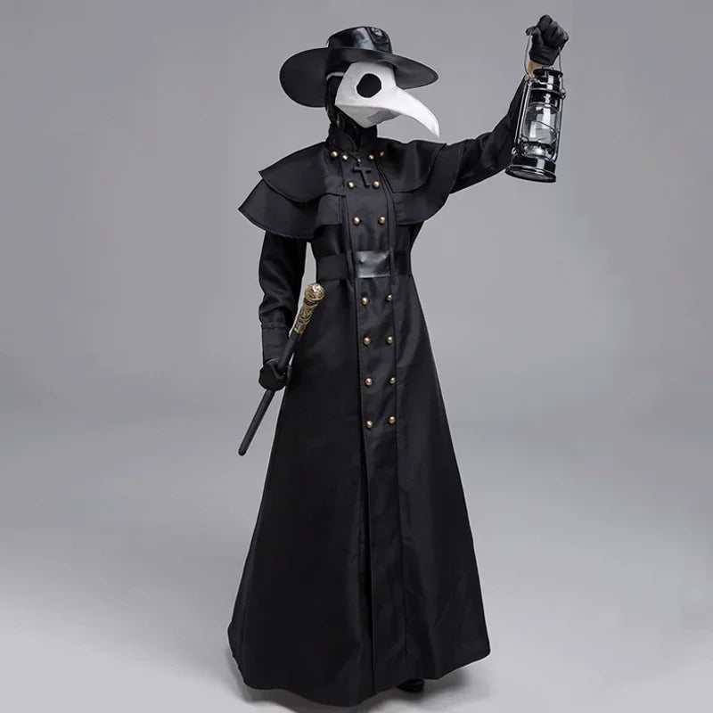 Plague Doctor Costume – Medieval Hooded Robe Cosplay Set