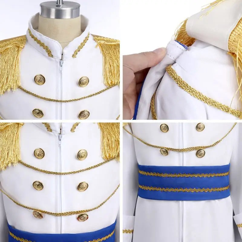 Boys King Carnival Costume 7 Piece – Royal Prince Outfit