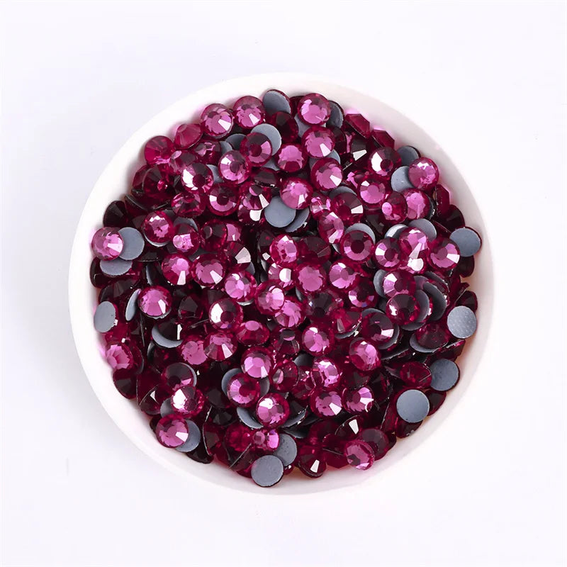 SS3-SS30 Red Series Non-Hotfix Glass Flat-Back  Rhinestones