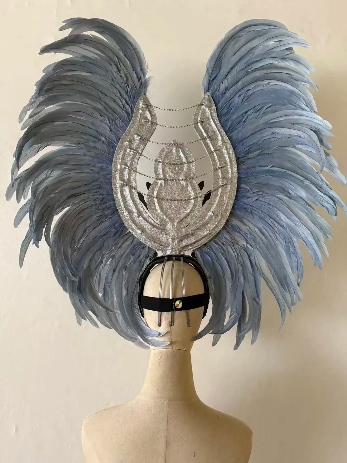The Stardust Aurora Feather Headdress – Light Purple Cabaret & Carnival Crown
