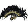 The Stardust Dark Empress – Premium Black Feathered Carnival & Gogo Headdress