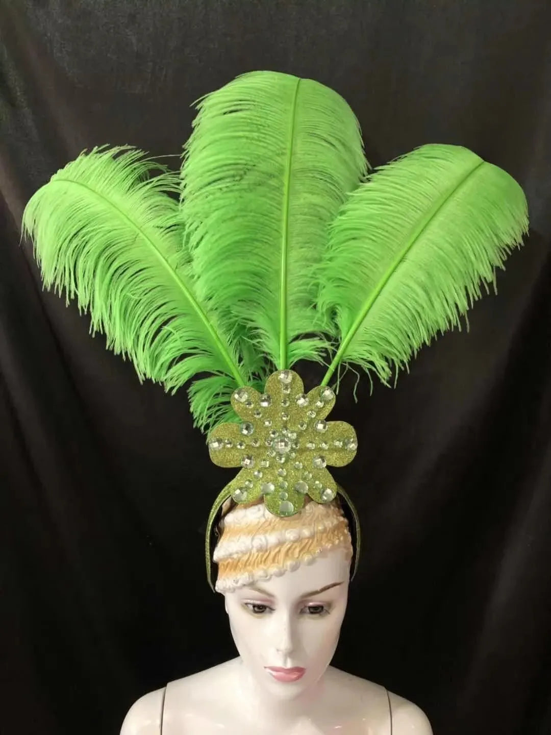 The Stardust Flora Cabaret Crown – Five-Flower Rhinestone Headdress