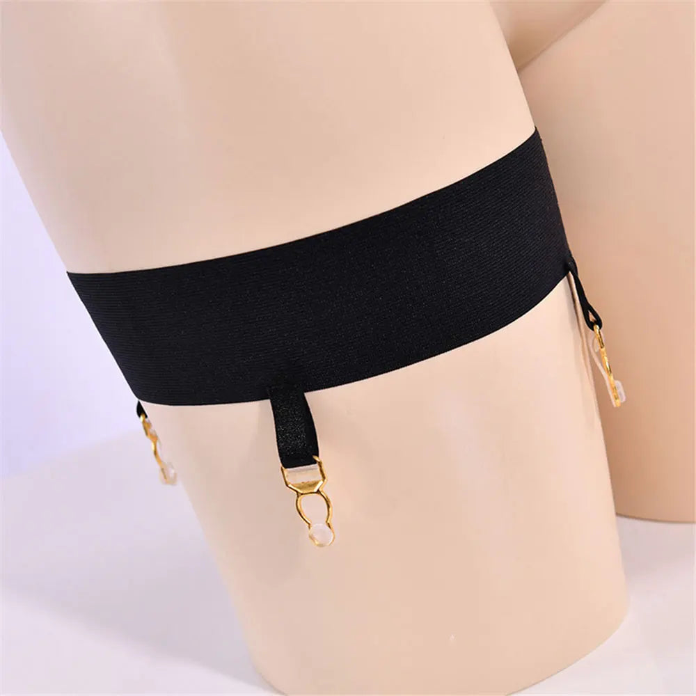 High-Waist Elastic Leg Harness Garter Belt Bandage Panty Costume Accessory