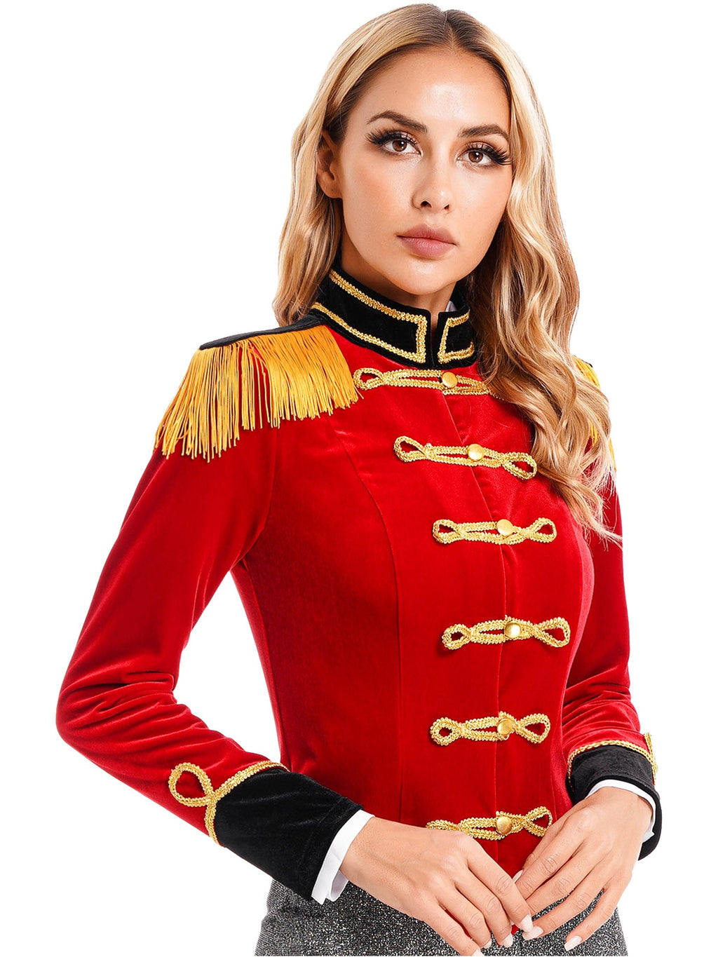 Women Circus Ringmaster Costume – Showman Tailcoat Jacket Outfit