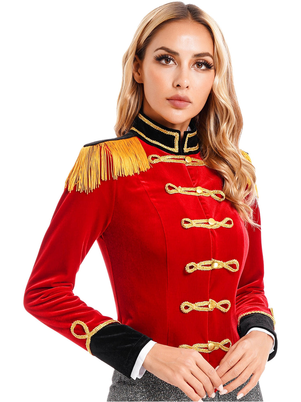 Women Circus Ringmaster Costume – Showman Tailcoat Jacket Outfit