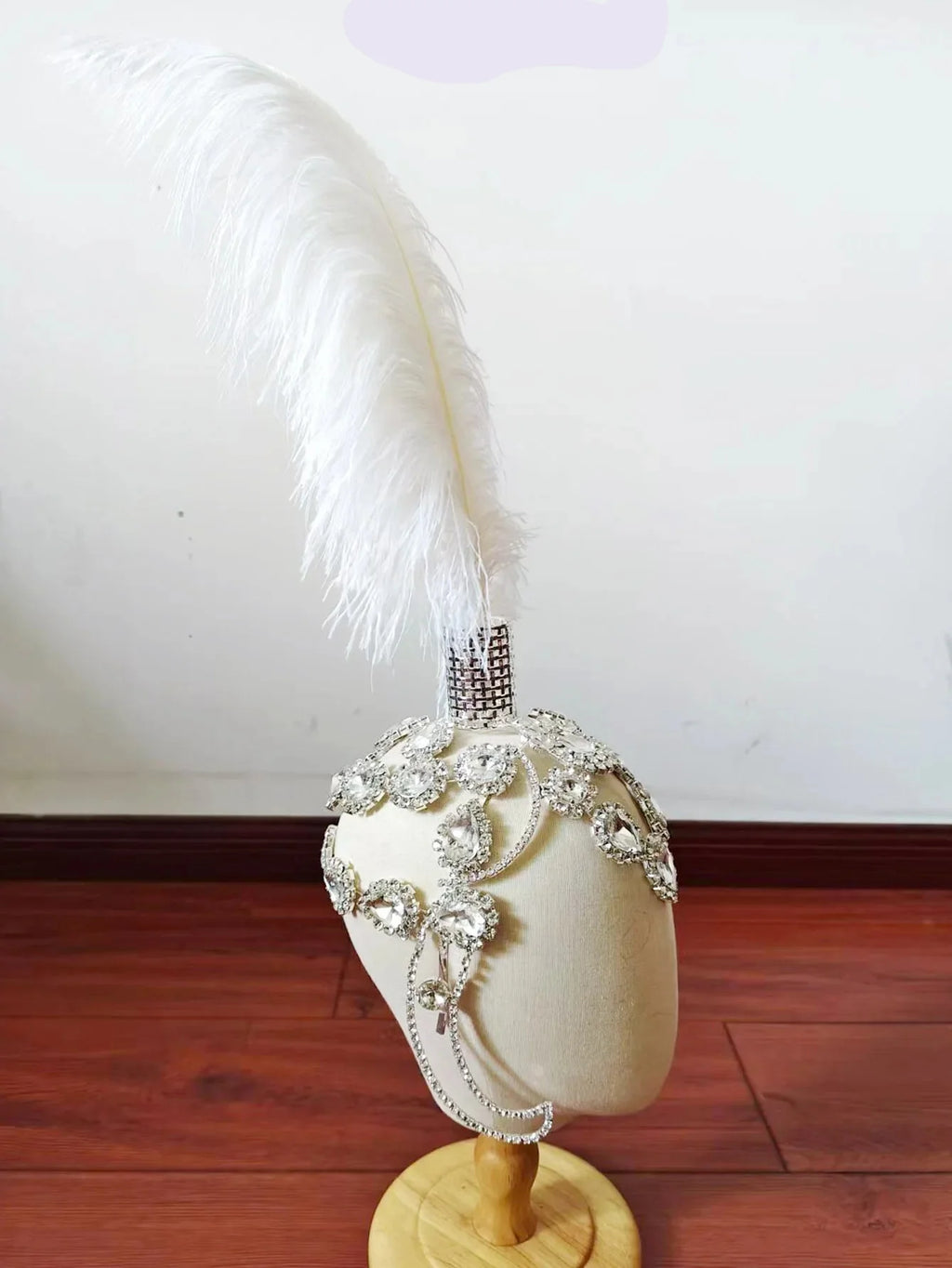 Rhinestone Feather Headdress