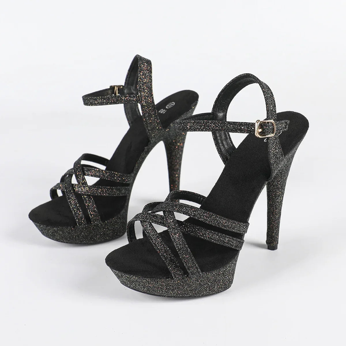 The Stardust Catwalk Stiletto – Luxury Rhinestone Platform Sandals