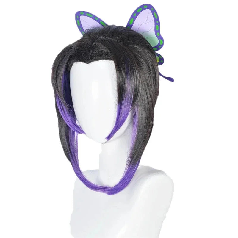 Kochou Shinobu Anime Cosplay Costume with Wig Set