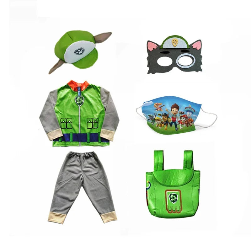 Kids Dog Patrol Cosplay Costume Set – Cartoon Uniform Outfit
