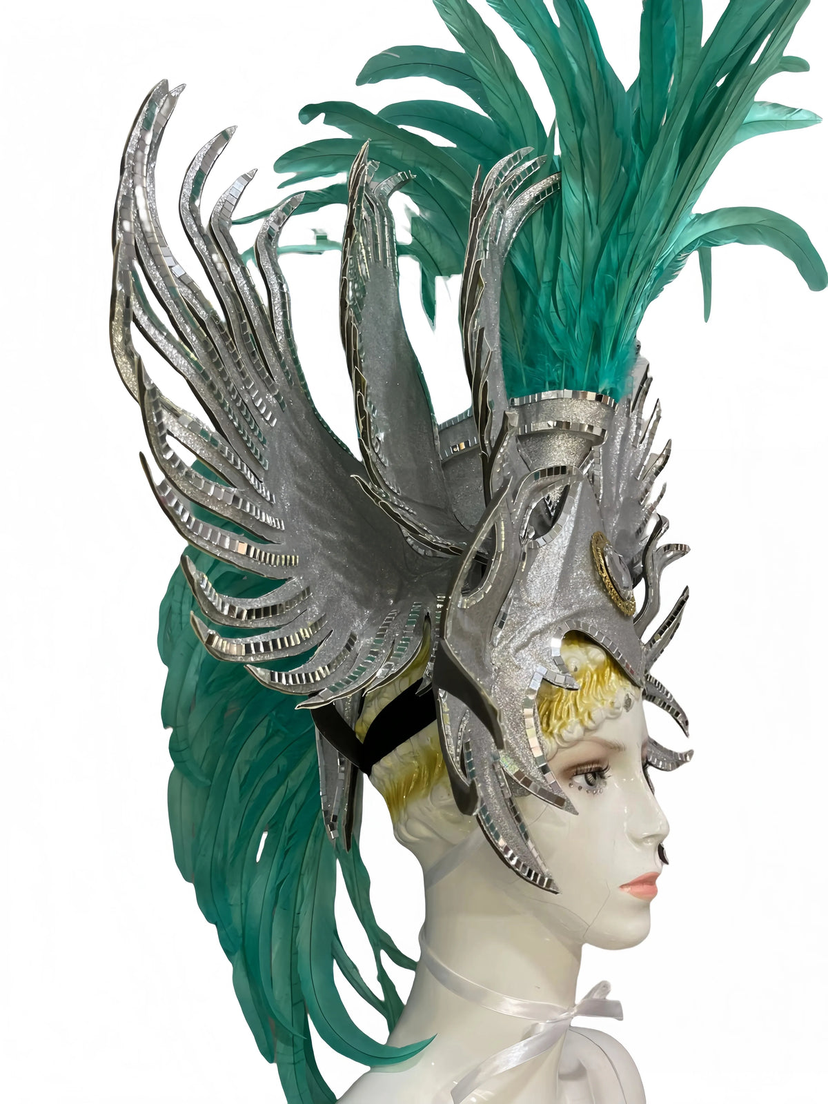 The Stardust Luminary – Premium Feathered Carnival & Samba Halo Headdress