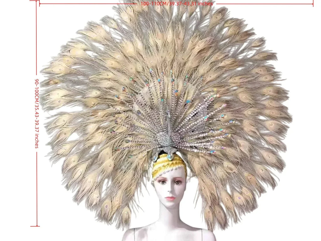 The Stardust Mirage – Premium Mohawk Feather Samba Carnival Headdress