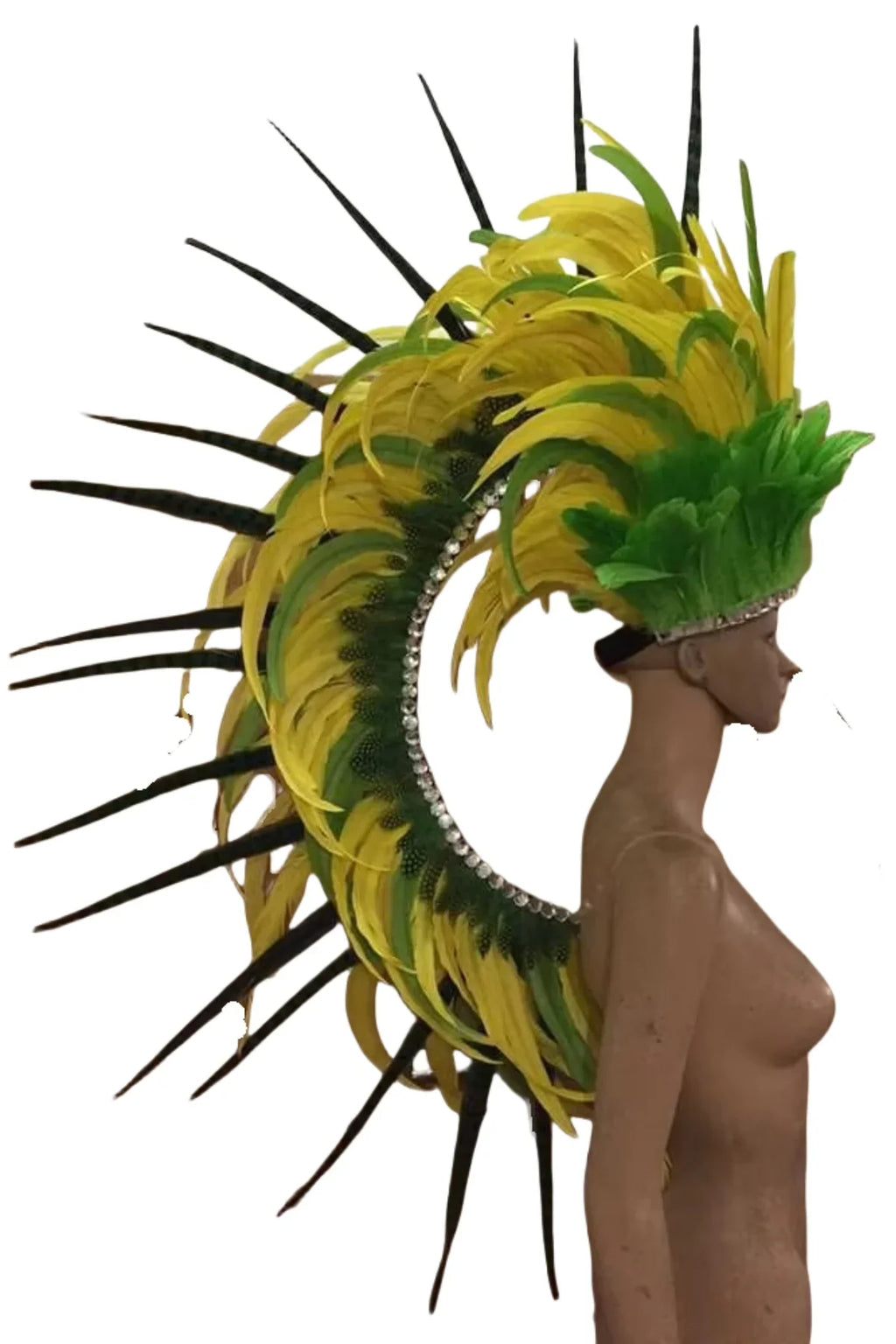 The Stardust Luminary – Premium Feathered Carnival & Samba Halo Headdress