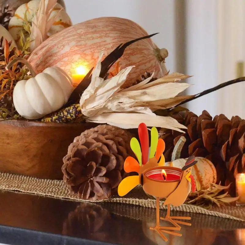 Turkey Tealight Candle Holders