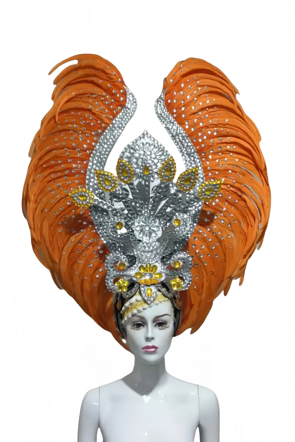 The Stardust Luminary – Premium Feathered Carnival & Samba Halo Headdress