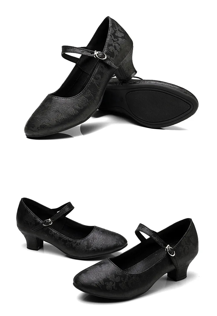 The Stardust Blossom Chinoiserie Dance Pump – Vintage Latin & Cabaret Heel