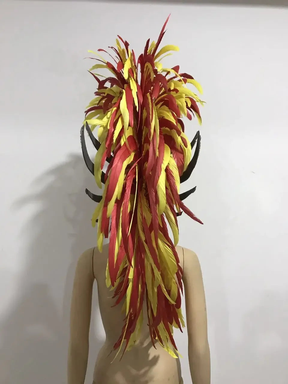 The Stardust Dynasty – Majestic Velvet & Feather Samba Masquerade Crown