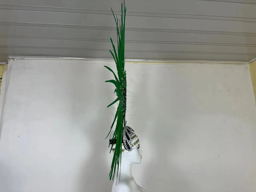 The Stardust Tropicana Samba Crown – Feather & Rhinestone Stage Headdress