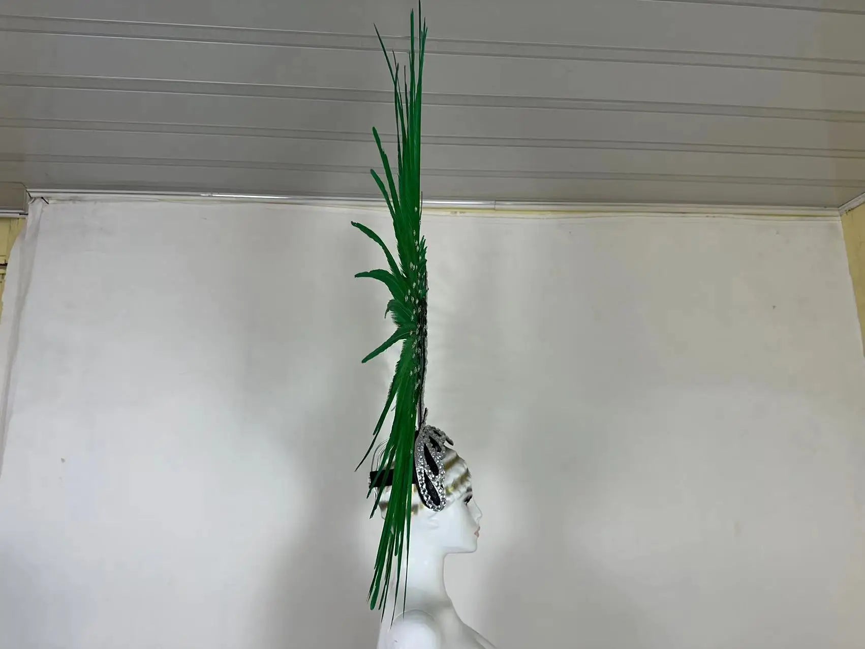 The Stardust Tropicana Samba Crown – Feather & Rhinestone Stage Headdress