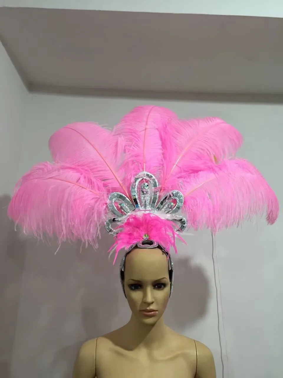 The Stardust Empress – Deluxe Feathered Samba & Carnival Crown