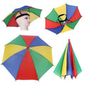 Foldable Rainbow Sunshade Umbrella Hat