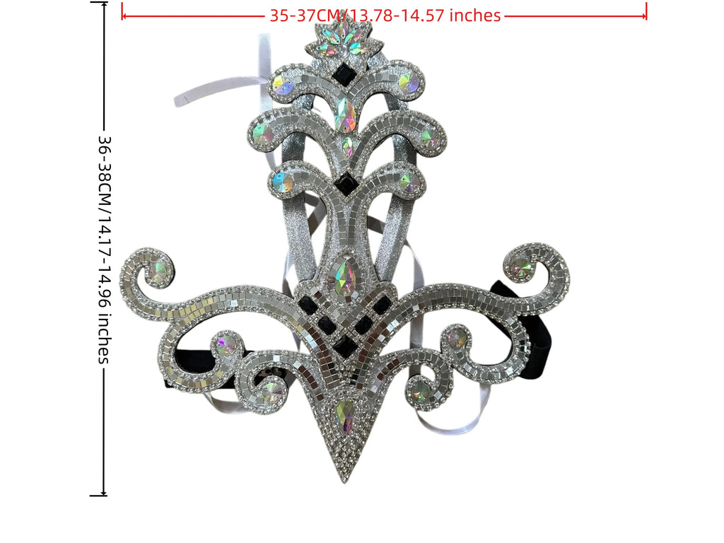 The Stardust Samba Queen – Premium Feathers & Rhinestones Carnival Headdress